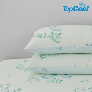 【Tonia Nicole 東妮寢飾】蔚藍海岸TopCool瞬涼呼吸涼感床包枕套組(雙人)