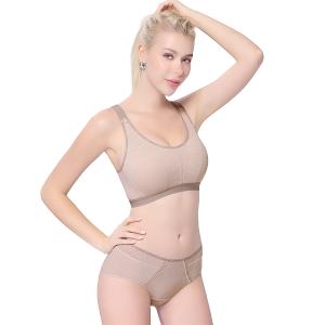 【思薇爾】K.K.Fit系列M-4XL無鋼圈背扣涼感舒適包覆運動短背心(雅荷膚)