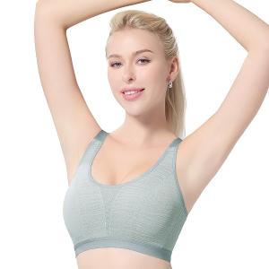 【思薇爾】K.K.Fit系列M-4XL無鋼圈背扣涼感舒適包覆運動短背心(流星灰)