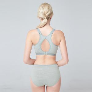 【思薇爾】K.K.Fit系列M-4XL無鋼圈背扣涼感舒適包覆運動短背心(流星灰)