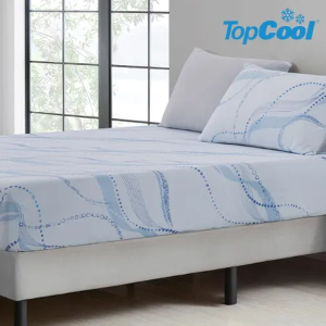 【Tonia Nicole 東妮寢飾】蔚藍海岸TopCool瞬涼呼吸涼感床包枕套組(雙人)