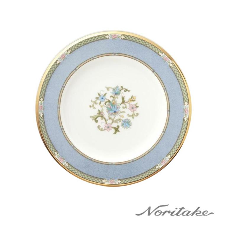 Noritake 優雅風範點心盤21.5CM(藍)(骨瓷)
