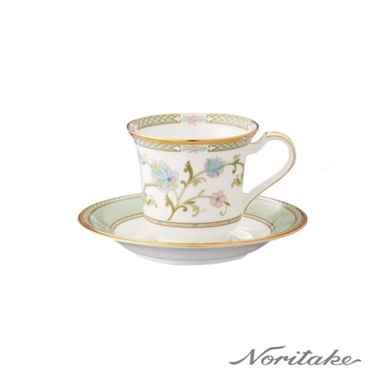 Noritake 優雅風範咖啡單客杯(綠)(骨瓷)(原廠禮盒)