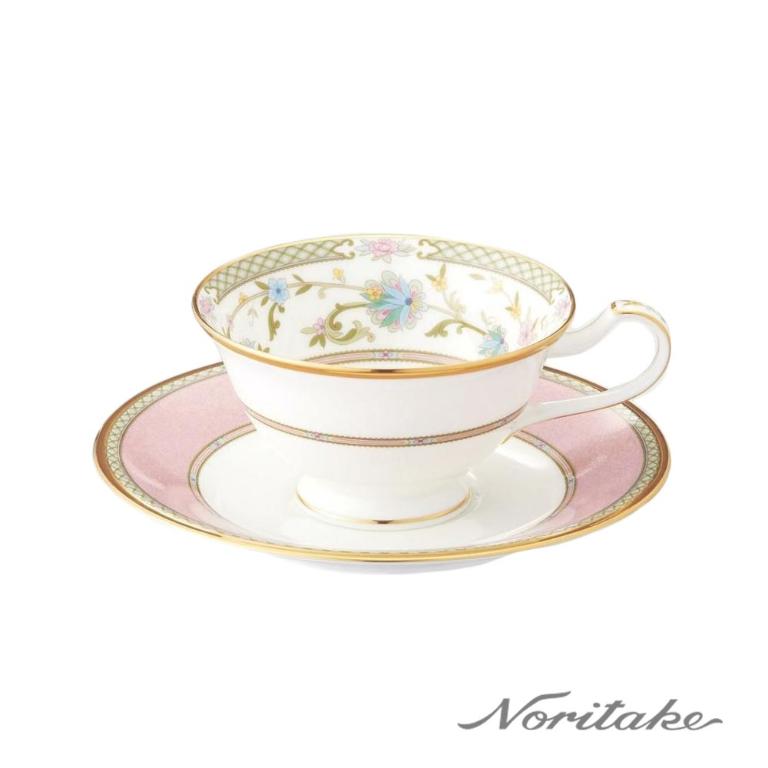 Noritake 優雅風範紅茶單客杯(粉紅)(骨瓷)(原廠禮盒)