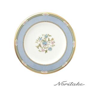 Noritake 優雅風範點心盤21.5CM(藍)(骨瓷)