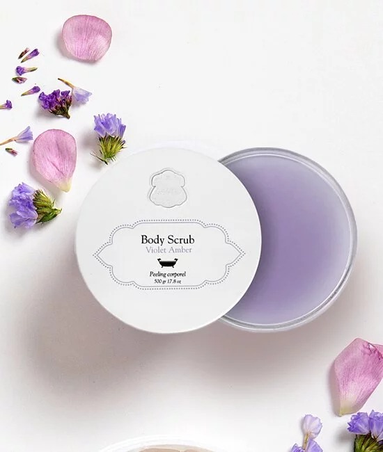 Laline 紫藤琥珀身體磨砂膏 500g