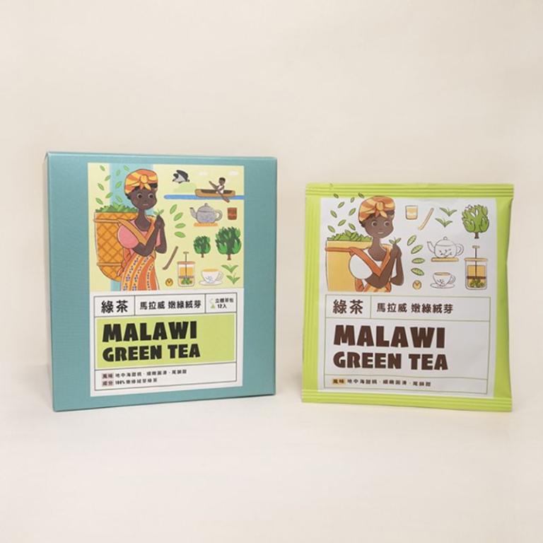 畢嘉士 嫩綠絨芽綠茶 三角立體茶包12入