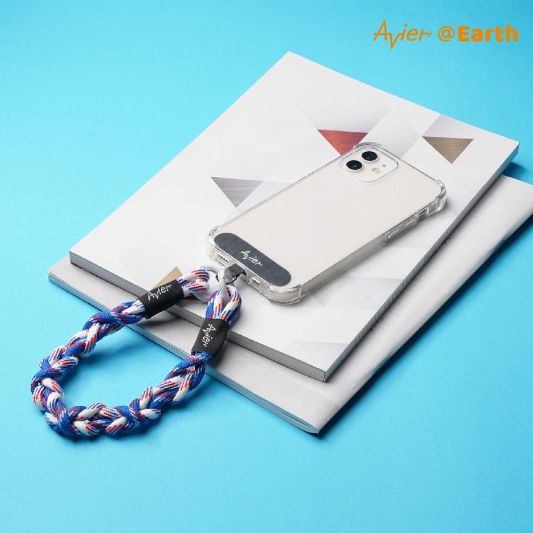 【Avier】Earth Bracelet 手環 手機掛繩 (白藍)