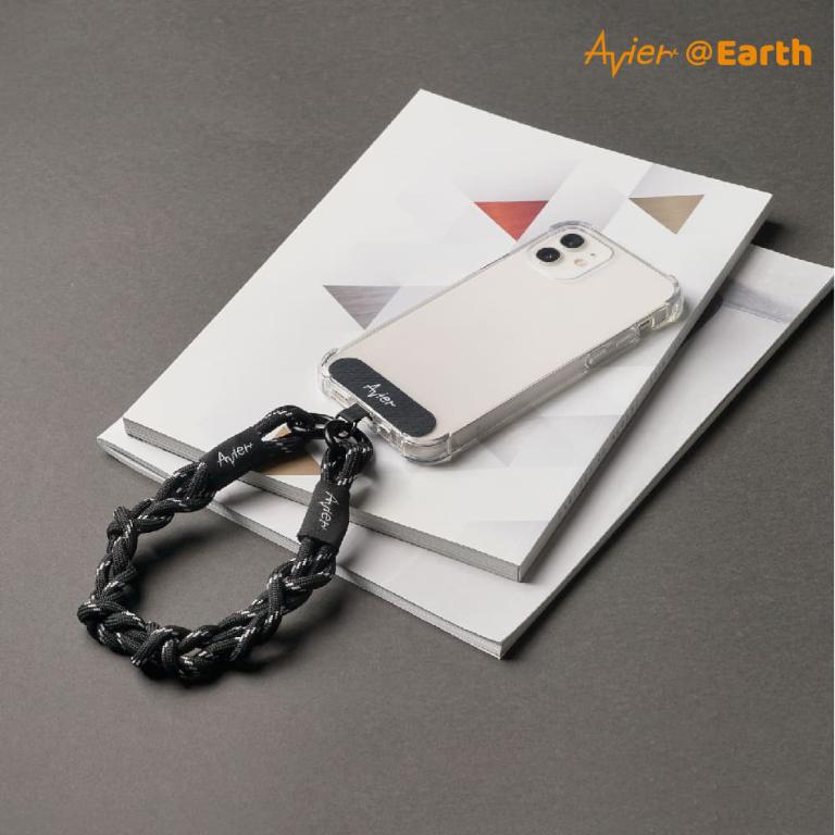 【Avier】Earth Bracelet 手環 手機掛繩 (黑色)