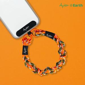 【Avier】 Earth Bracelet 手環 手機掛繩 (橘綠)