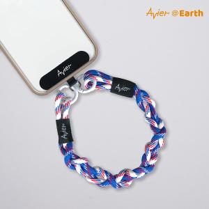 【Avier】Earth Bracelet 手環 手機掛繩 (白藍)