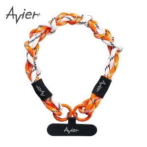 【Avier】Earth Bracelet 手環 手機掛繩 (白橘)