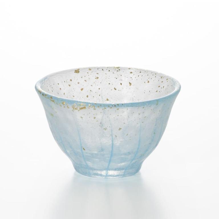日本津輕庄內 <金箔水藍>清酒杯-70ml
