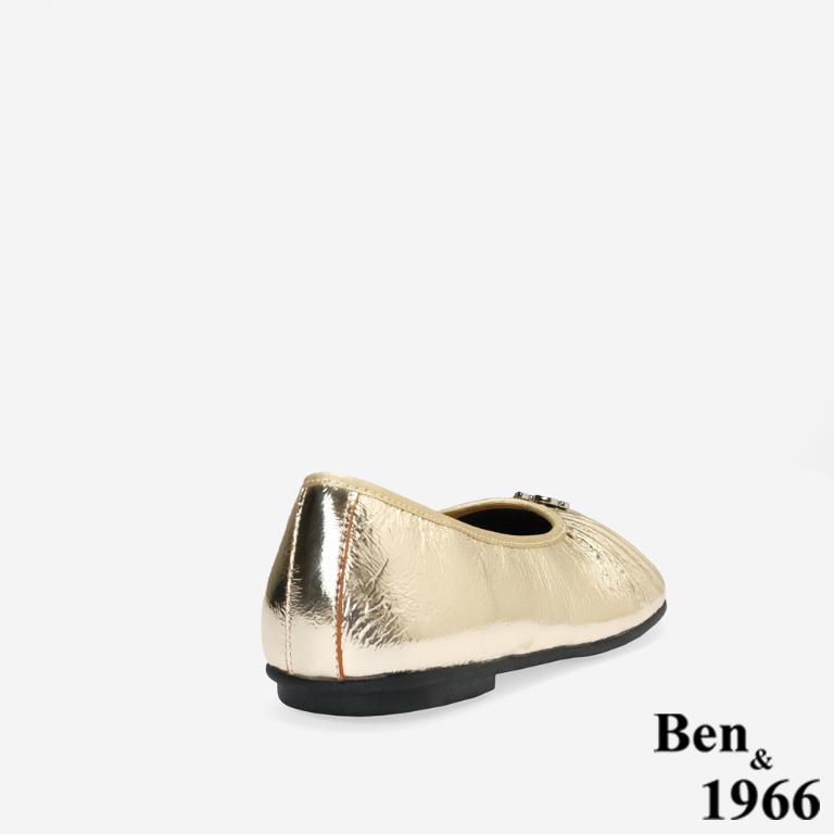 Ben&1966質感金屬牛皮簡約時尚包鞋-金(256261)