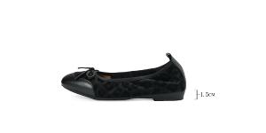 Ben&1966時尚豹紋牛皮蝴蝶結方頭包鞋-黑(256331)