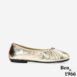 Ben&1966質感金屬牛皮簡約時尚包鞋-金(256261)