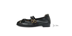 Ben&1966柔軟羊皮優雅蝴蝶結方頭包鞋-黑(256321)