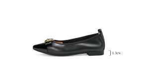 Ben&1966高級頭層牛皮優雅尖頭包鞋-黑(256281)