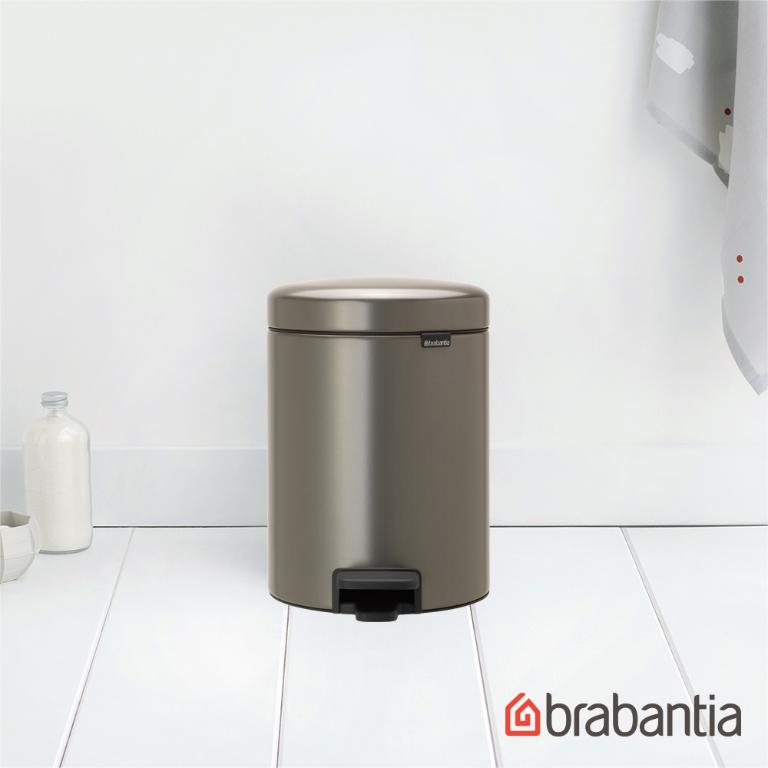 Brabantia NEWICON環保垃圾桶 煤灰褐-5L