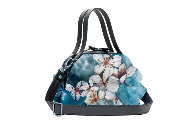 POPCORNGREEN糖果包系列 三用斜背包(S)藝術家聯名-蘭花系列