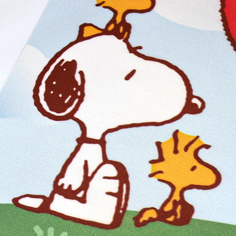 SNOOPY史努比 皮革超薄吸水止滑踏墊-風箏