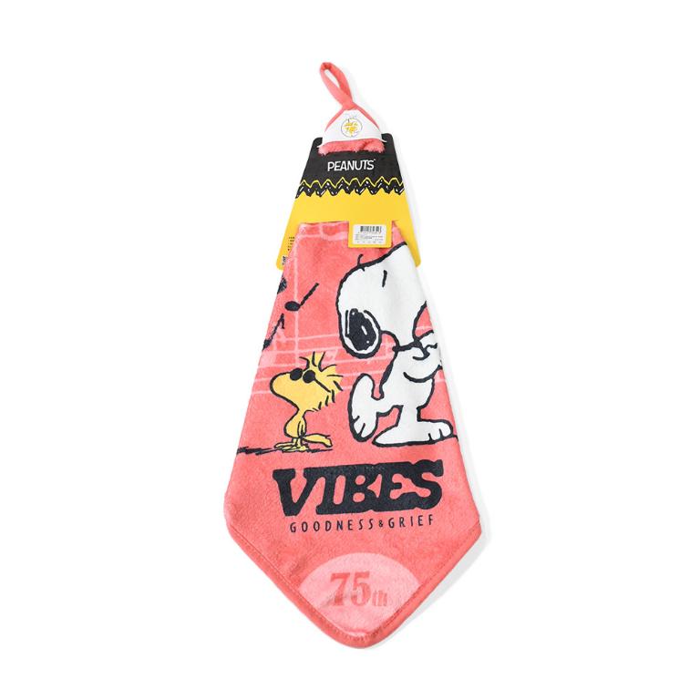 SNOOPY史努比 75週年印花擦拭巾-來跳舞