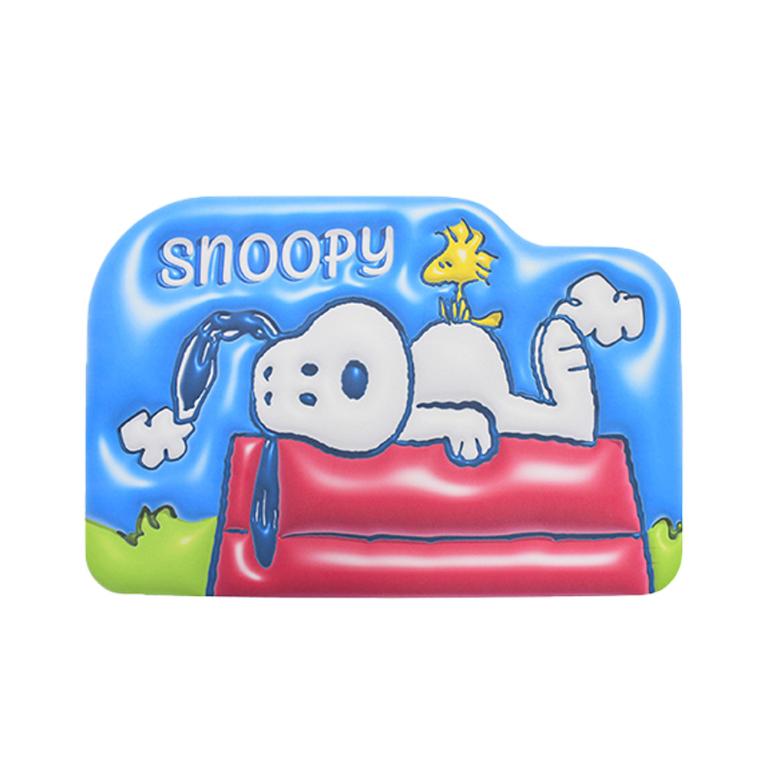 SNOOPY史努比 3D皮革超薄止滑踏墊-悠閒
