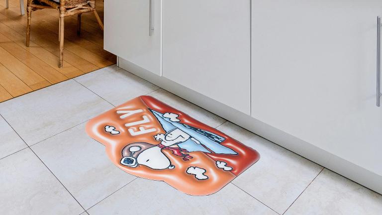 SNOOPY史努比 3D皮革超薄止滑踏墊-享飛