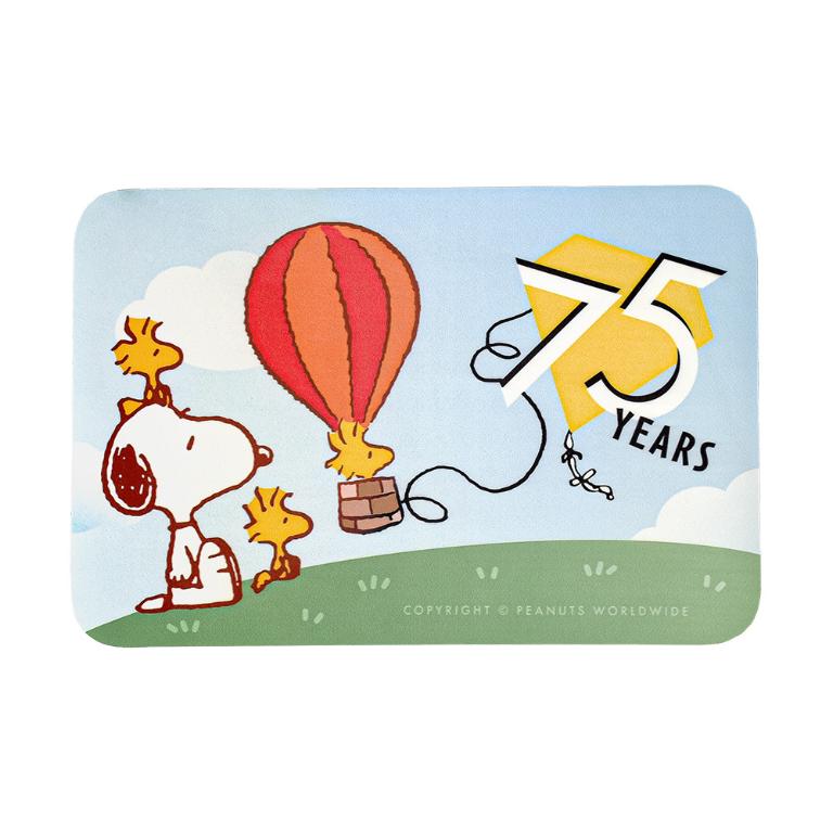 SNOOPY史努比 皮革超薄吸水止滑踏墊-風箏