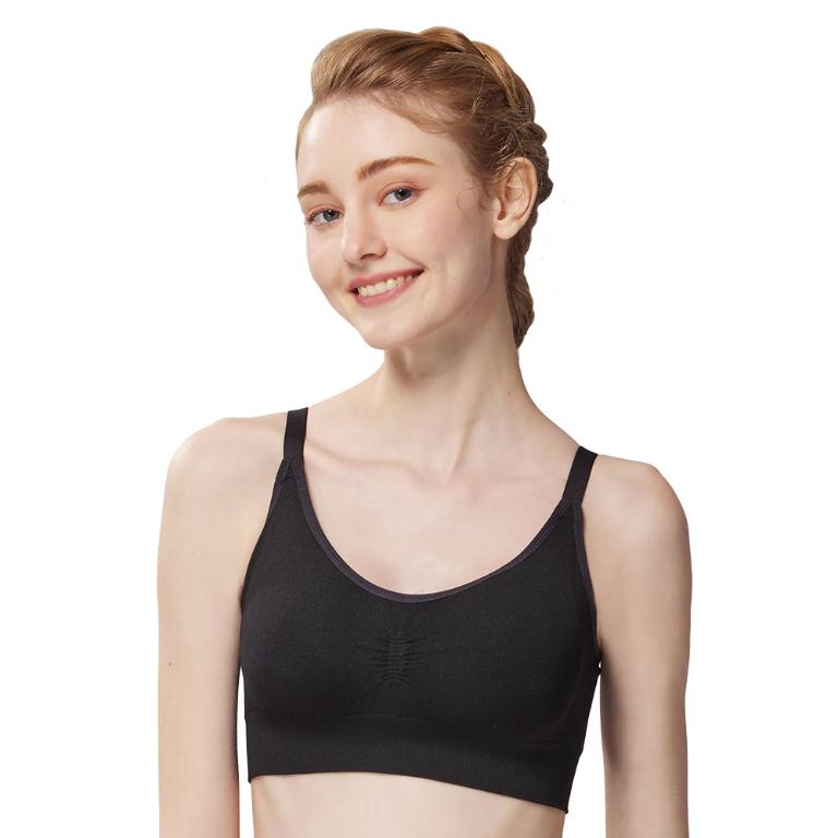 【思薇爾】舒茉希系列M-3XL石墨烯無鋼圈素面無痕短背心(黑色)