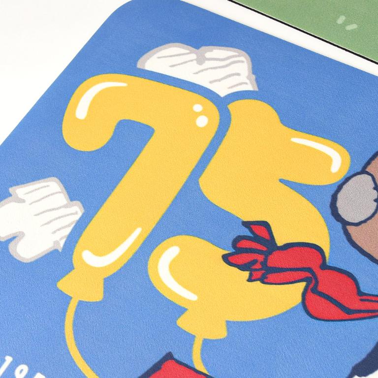 SNOOPY史努比 皮革超薄吸水止滑踏墊-氣球