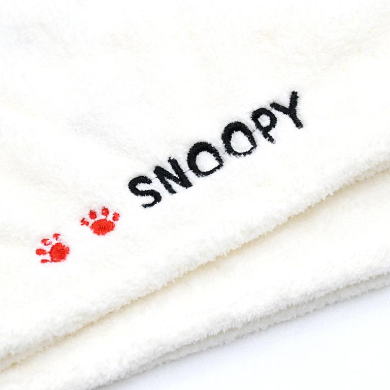SNOOPY史努比 可愛造型超細纖維包頭巾