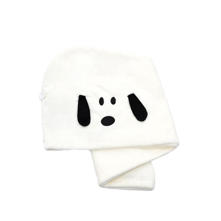 SNOOPY史努比 可愛造型超細纖維包頭巾