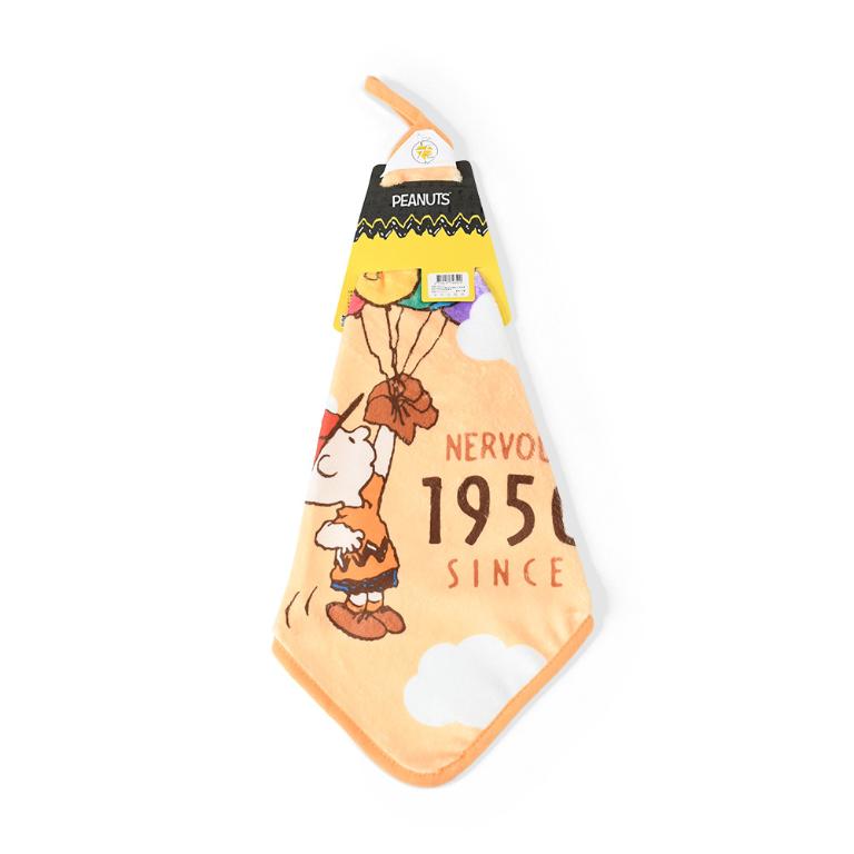 SNOOPY史努比 75週年印花擦拭巾-氣球飛