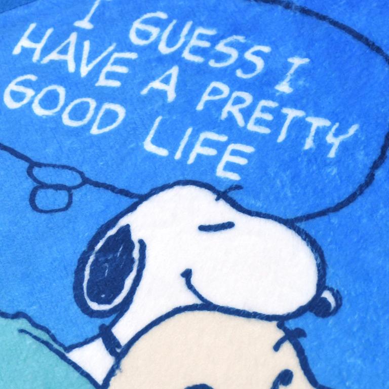 SNOOPY史努比 75週年印花擦拭巾-星空下