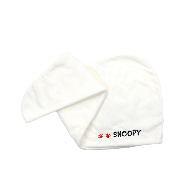 SNOOPY史努比 可愛造型超細纖維包頭巾