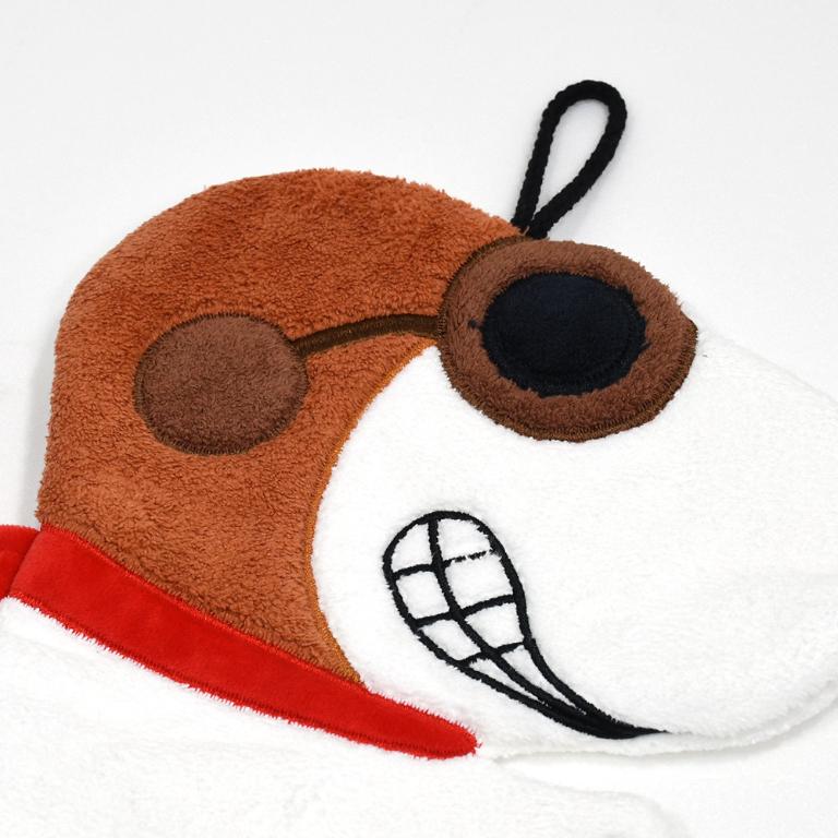 SNOOPY史努比 飛行員造型擦手巾