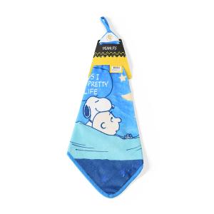 SNOOPY史努比 75週年印花擦拭巾-星空下