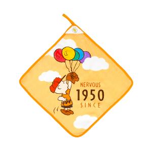 SNOOPY史努比 75週年印花擦拭巾-氣球飛