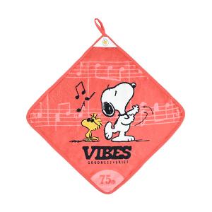 SNOOPY史努比 75週年印花擦拭巾-來跳舞
