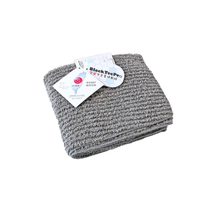 摩力諾超細纖維石墨烯條紋毛巾-質感灰