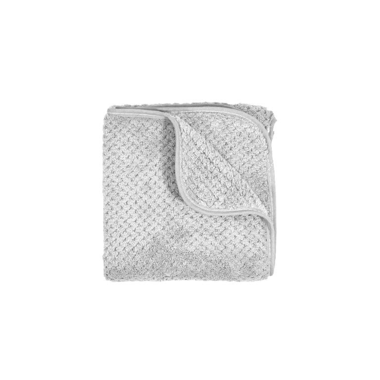 摩力諾超細纖維菱格紋速乾毛巾-古典灰