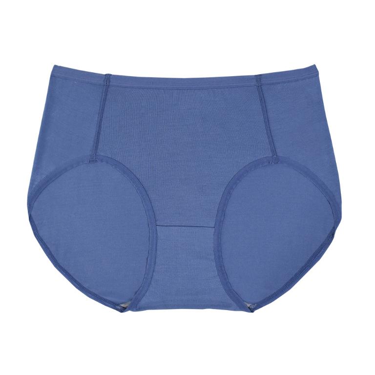 摩力諾天絲棉柔內褲中腰-霧藍M/L/XL