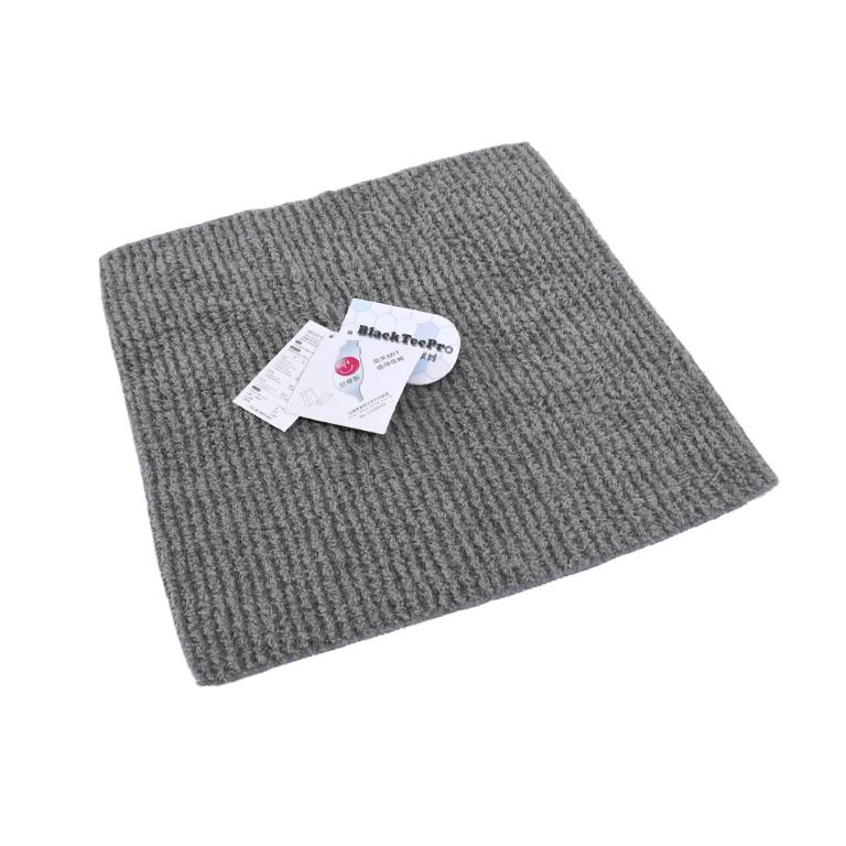 摩力諾超細纖維石墨烯條紋方巾-質感灰