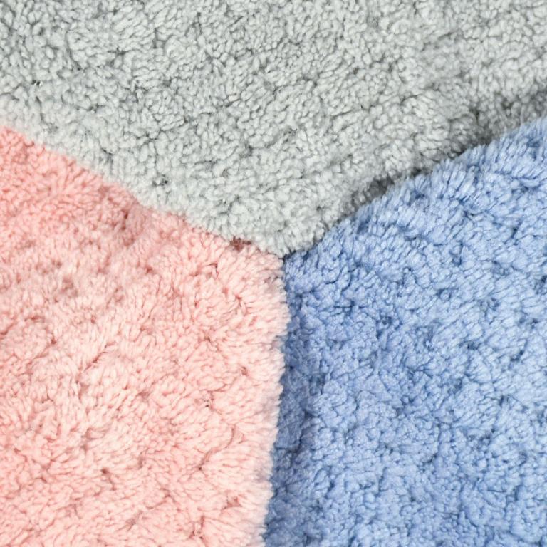 摩力諾超細纖維菱格紋速乾毛巾-珊瑚粉