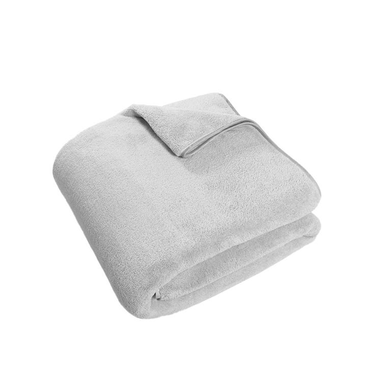 摩力諾超吸水舒柔蓬鬆加長浴巾-質感灰