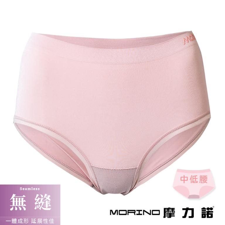 摩力諾輕柔無縫內褲中低腰-櫻花粉M/L