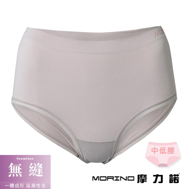 摩力諾輕柔無縫內褲中低腰-可可灰M/L