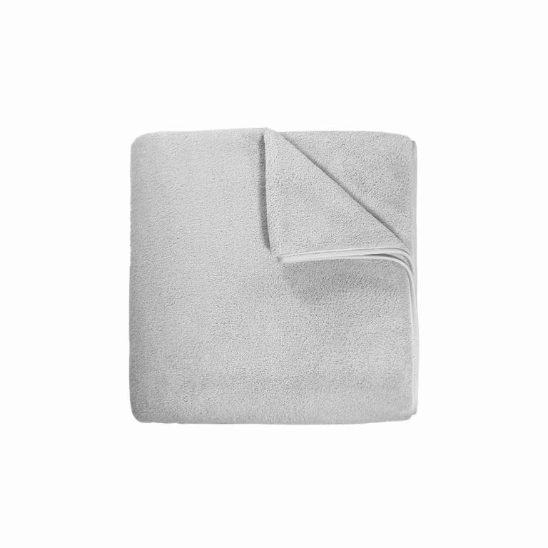 摩力諾超吸水舒柔蓬鬆加長浴巾-質感灰