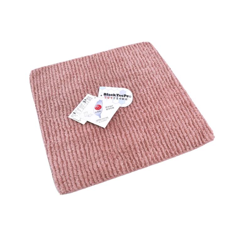 摩力諾超細纖維石墨烯條紋方巾-珊瑚粉